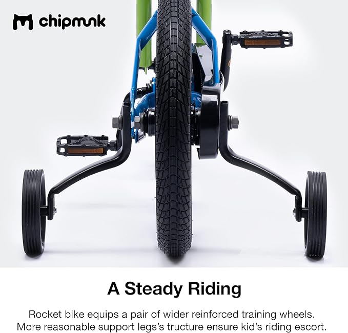 Chipmunk Kids Bike Toddlers 12 14 16 18 Inch Wheel Bicycle Beginners Boys Girls Ages 3-11 Years, Multiple Color Options