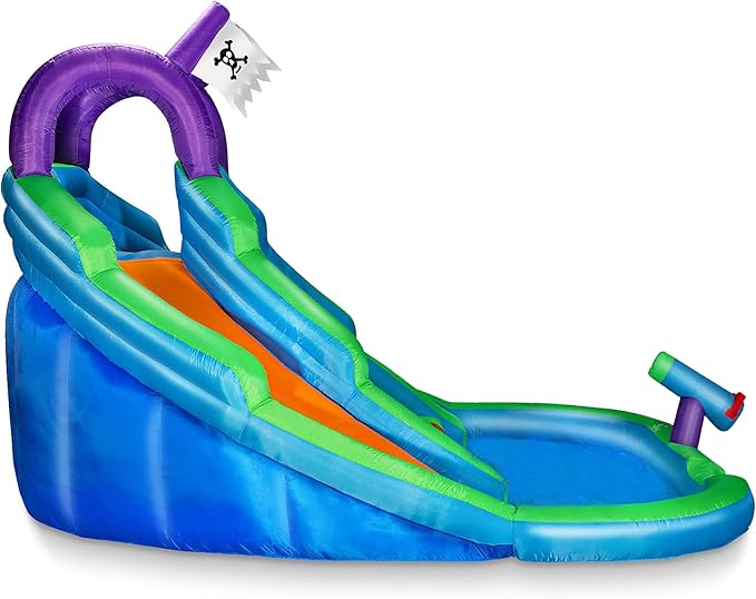 Cloud 9 Bounce House for Kids with Climbing Wall, Water Slide, and Pool - Includes Blower