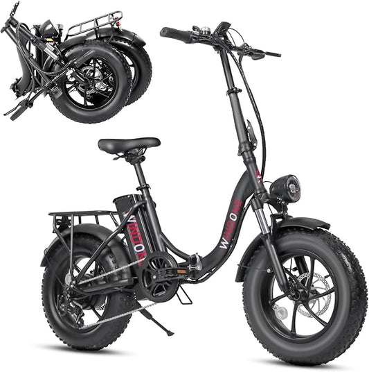 S14/S16 Electric Bike for Adults, Max 19/22 MPH Speed & 28/50 Miles Range (PAS), 500W/750W Peak Motor, Foldable, Lightweight, Shock Absorbers, UL 2849 Certified Ebike