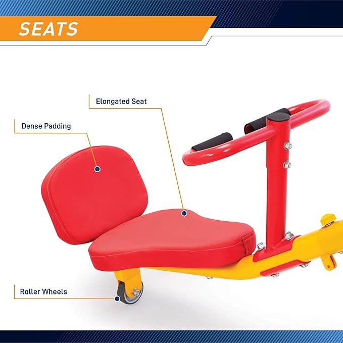 Gym Dandy Indoor & Outdoor Playground Equipment Teeter Totters, 360 Spinning Seesaw, Swing Set for Children Exercises Age 3-12