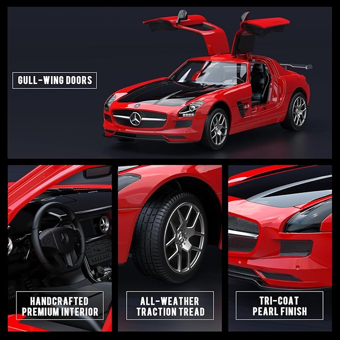 Remote Control Car Officially Licensed Mercedes-Benz AMG GT 1:14 RC Race Car for Boys Girls Birthday Gift (red)