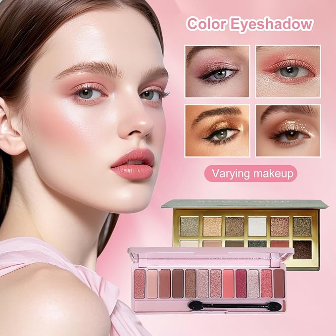Makeup Kit,Makeup Set,25Pieces All in One Makeup Kit for Women and Teens,Hypoallergenic Makeup sets for Women Full Kit,make up kits for teens,Christmas makeup gift set for beginners