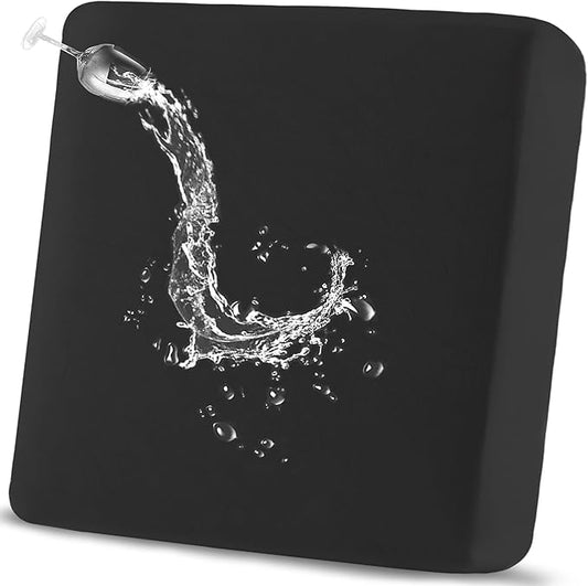 100% Waterproof Couch Cushion Covers Sofa Seat Cover, Stretch Sofa Cushion Slipcovers for Sectional Sofa, Reversible Sofa Protector Covers for Kids Pets, Washable(Large, Black)