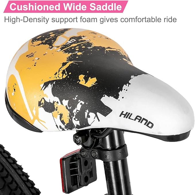 Hiland 24 26 inch BMX Bike for for Teen Bike and Adult Bikes, Beginner-Level BMX to Advanced Riders with 2 Pegs, Bicycles for Men and Women, Multiple Colors