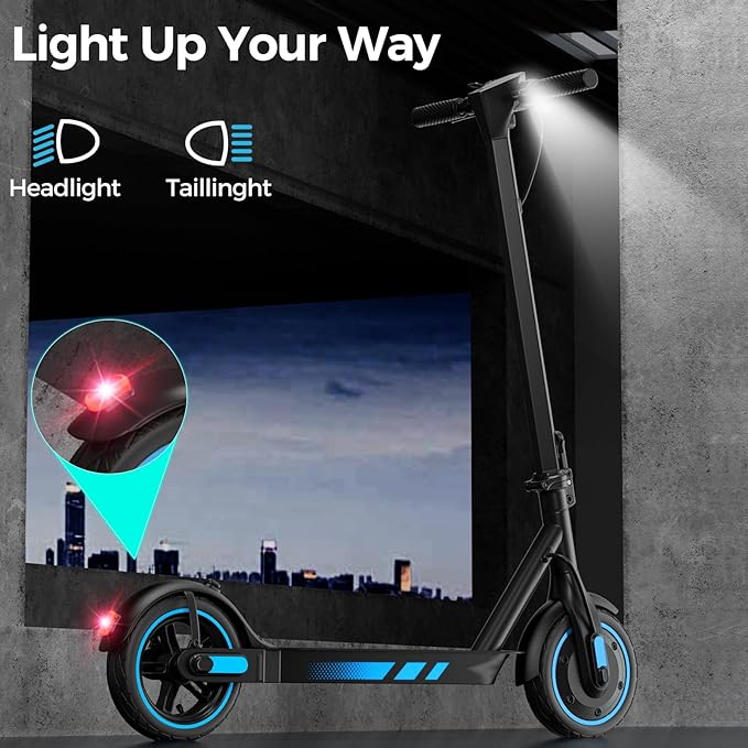 Electric Scooter for Adults, 19/25 Mph Max Speed, 21/25/35 Miles Range,350/500/600W APP Control E-Scooter with 8.5"/10" Inflatable tire, Foldable Escooter with App Control, UL 2272 Certified