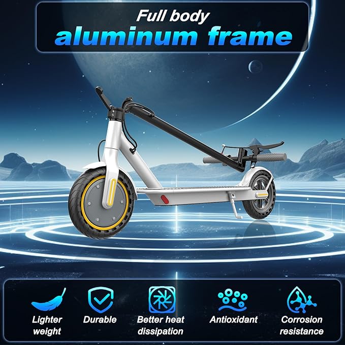 10/8.5" E Scooter for Adults 19-22 MPH Sport Escooter 350W/500W Motor, Electric Scooter 15-22 Miles Range, Bearing 265 LBS/APP Control,with Seat Parent ASIN: B0FHB4G2WQ