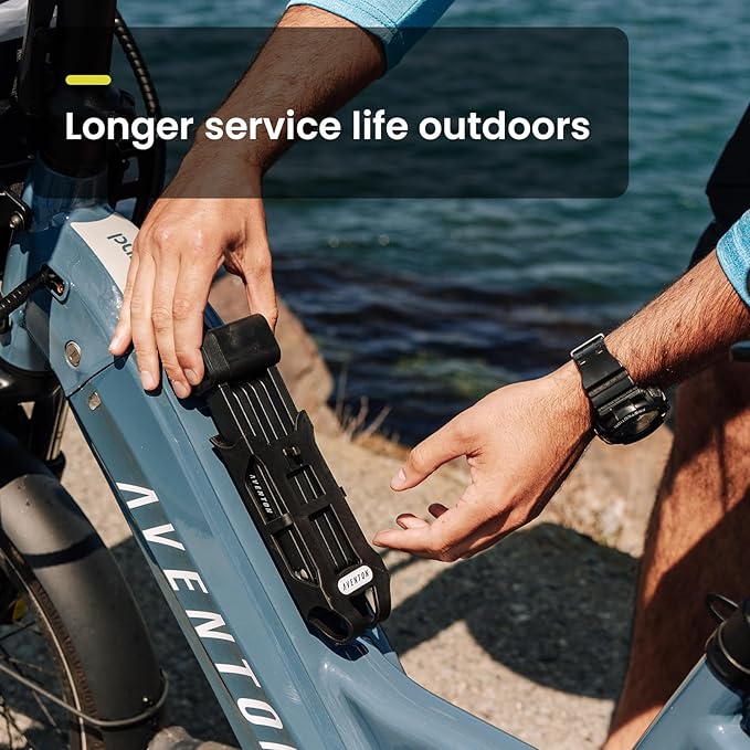 Aventon Folding Lock，Bike Locks Heavy Duty Anti Theft for 8.5mm Thick Steel Bars，Bike Lock with Key of Electric Dirt Bike and Heavy Duty Bike