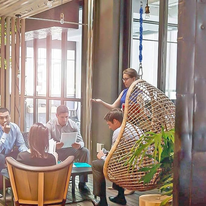 2 Stainless Steel Chains (64") Swing Chains, Heavy Duty Swing Hardware,4 Quick Connection Buckles, Indoor and Outdoor Playground Swings, hammocks, sandbags, 1000 lb Capacity Blue