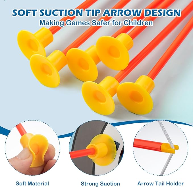 LED Standing Target Archery Set with Bow & Arrows & LED Dart Board for Kids 4-12 Years Old, Outdoor Sports Toy Gift for Boys & Girls