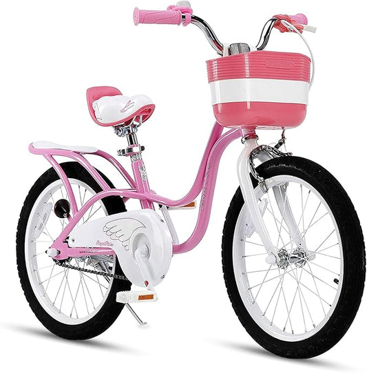 Royalbaby Princess Girls Kids Bike 12 14 16 18 20 Inch Children Bicycle with Basket for Age 3-12 Years
