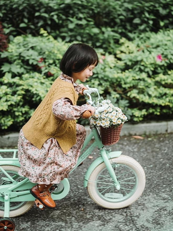 JOYSTAR Girls Bike for 2-12 Years Old Toddlers and Kids, 12" 14" 16" 18“ Retro Style Kids Bike with Training Wheels, 20 Inch Children Bicycle with Kickstand