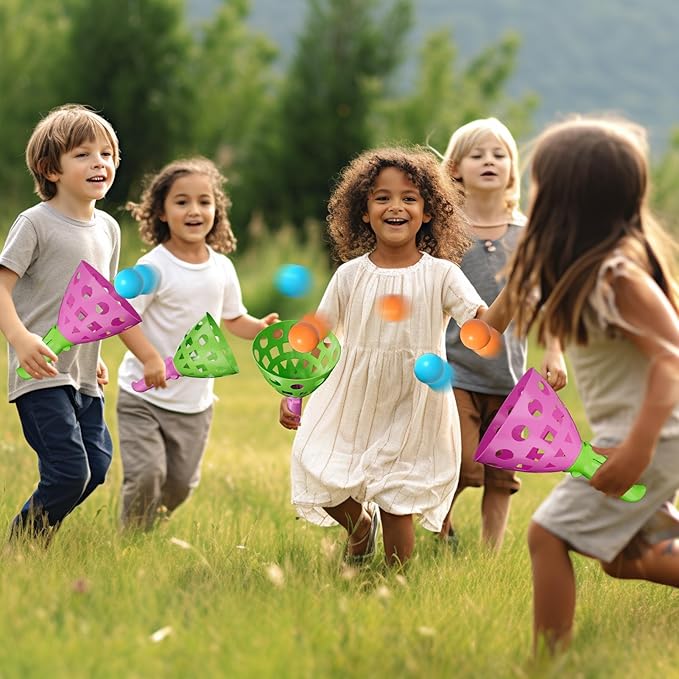 Bennol Outdoor Game Toys for Kids Boys with 20 Balls, Pop Pass Catch Ball Game Outside Toys Gifts for 3 4 5 6 7 8+ Year Old Boys Kids, Outside Outdoor Gifts for Ages 3-5 4-8