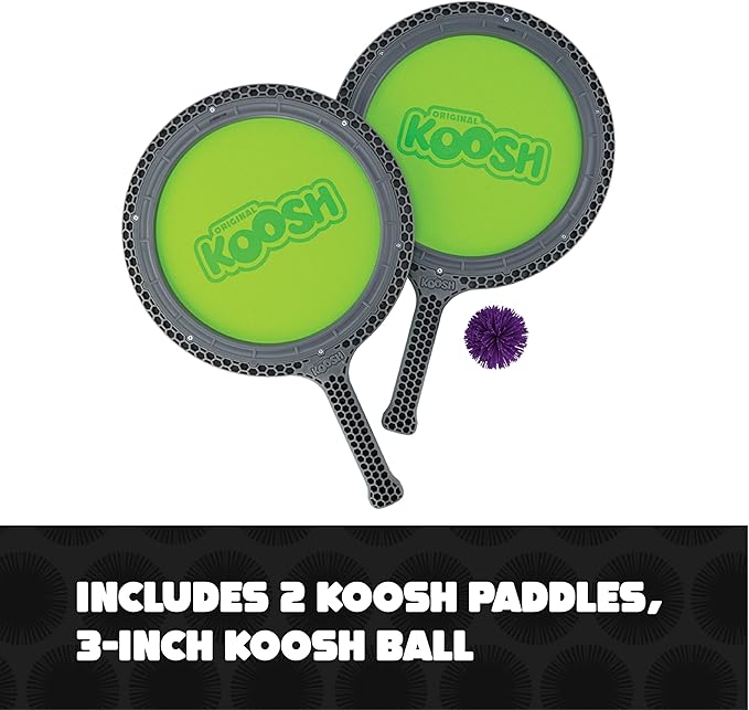 Koosh Paddle Playset – Kids Outdoor Toys, Beach Toys, Kids Games, Outdoor Games for Adults and Family, Outdoor Games for Kids, Kids Toys, Fidget Toys for Kids, Ages 4+