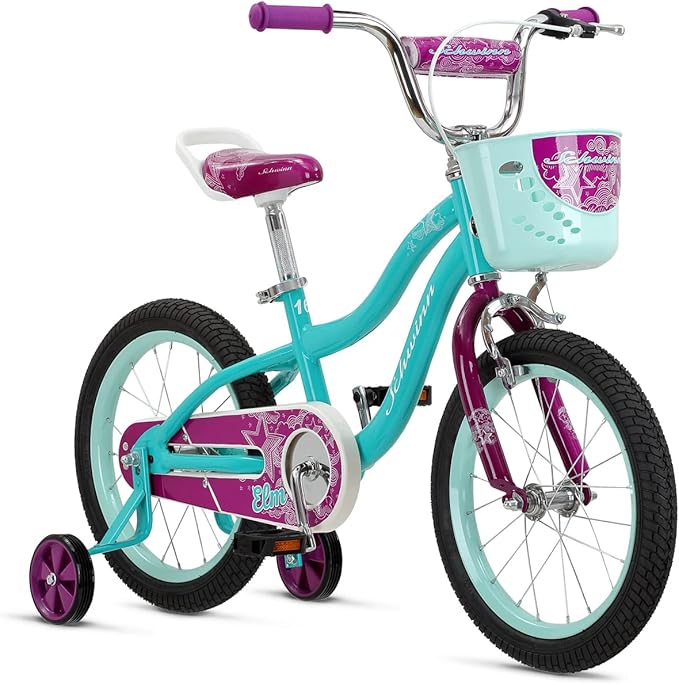 Schwinn Elm and Koen Bike or Balance Bike, 12-20 Inch Bike for Kids Ages 2-13, Black, Blue, Red, Teal, Pink or Purple, SmartStart Ergonomic Design, Adjustable Seat Grows with Child, Training Bicycle