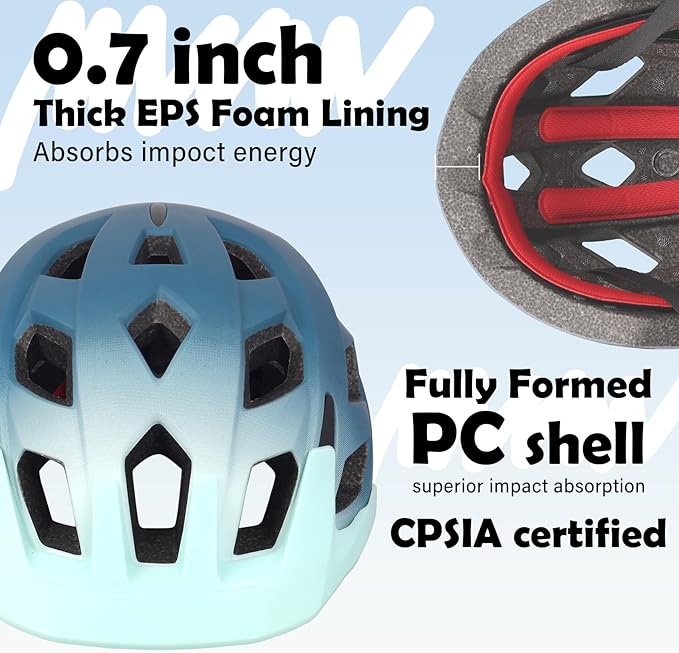 Kids Bike Helmet, 2 Size Adjustable for Youth Toddler Boys & Girls 3-5-8-10-12-14 Years, Child Helmets with Visor for Skating Cycling Scooter