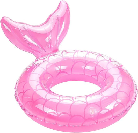MoKo Inflatable Swimming Ring, Cute Pool Float Tube Decorations Swim Tubes Outdoor Pool Beach Water Floats Party Supplies Floaties