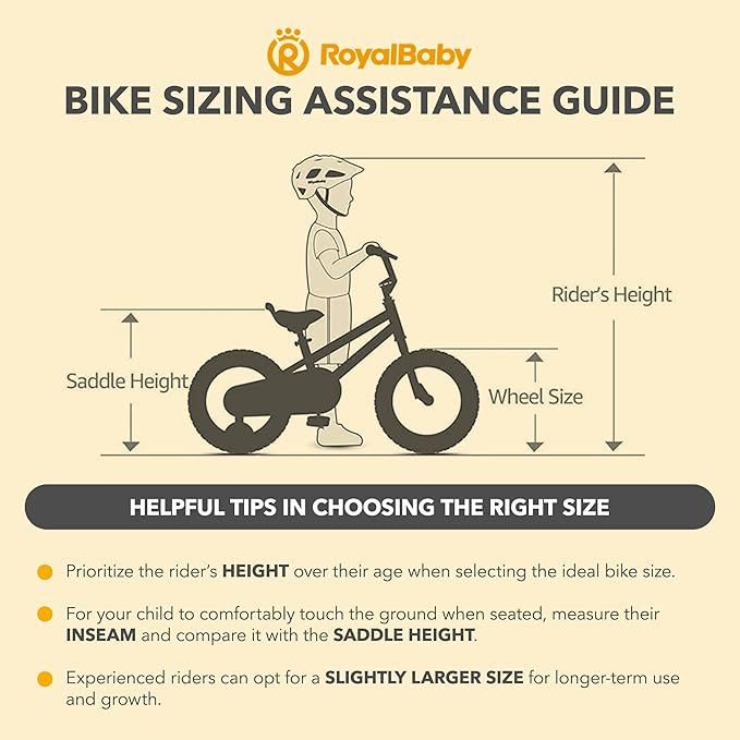 RoyalBaby Kids Bike EZ Balance to Pedal Dual Handbrake Toddlers Boys Girls Bicycle 12-20 Inch for Age 3-10 Years