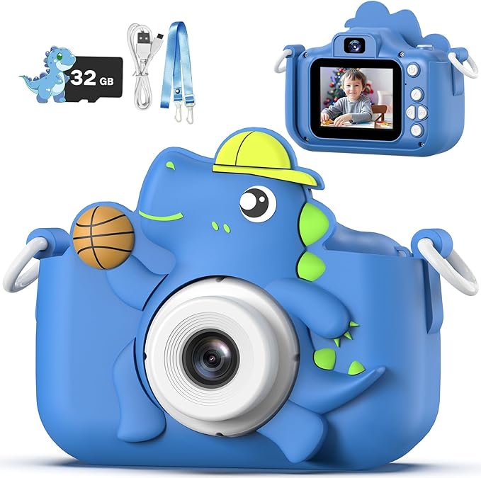 Kids Camera Toy, masterbee Children Age 3-12, Christmas/Birthday Gifts for Girls, 1080P HD Video, Gift for 3 4 5 6 7 8 9 10 11 12 Year Old Girl Blue