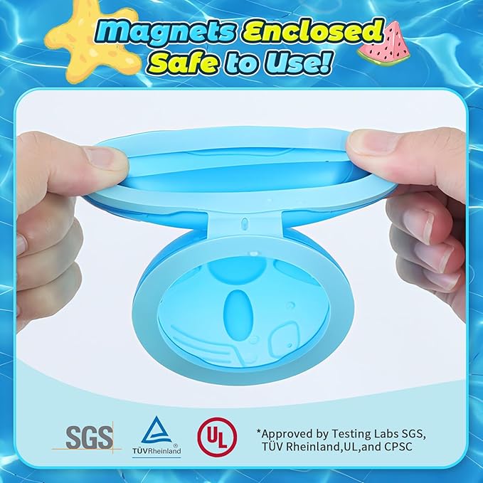 【16 Pack】Upgade Reusable Water Balloons, Pool Beach Water Toys for Boys and Girls, Outdoor Summer Toys for Kids, Magnetic Water Ball for Outdoor Activities (Multicolor, 16PCS)