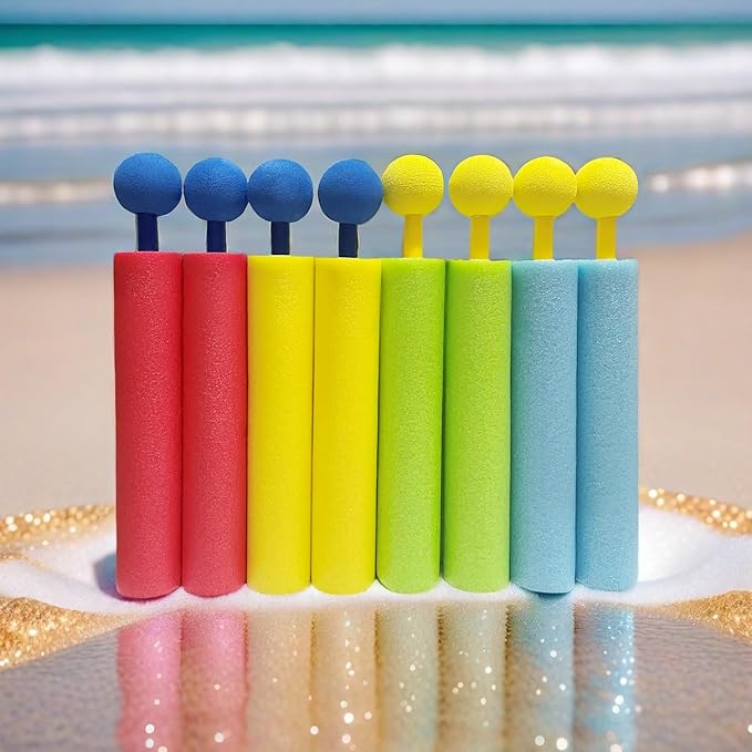Squirt Guns,Water Gun,for Summer Water Fights, Water Parks, Water Parties, Family Fun Pools, Summer Camps, Beaches and Outdoor Activities. (8-Pack Ball Shape Water Guns)