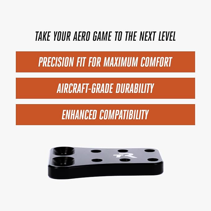 TRIRIG - Wingspan Extenders - Arm Cup Extenders for Triathlon Bikes - Aluminum Extender for Customization and Cycling Compatibility Setup - Bike Accessories and Parts for Triathlon Performance - M/XL