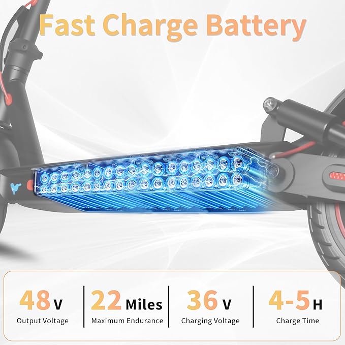 Electric Scooter Adults 16/22 Miles Long Range 8.5"/10" Tires Scooter Electric 500W Motor Brake Pad Lock Portable Foldable E Scooter for Adults Commuting