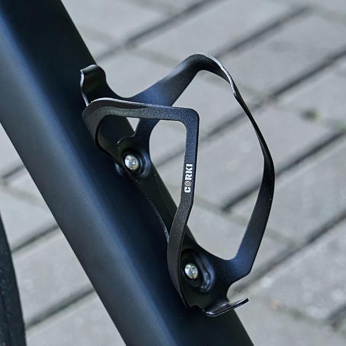 Bike Water Bottle Holder Bicycle Cage for Mountain Road MTB Gravel Adult Bikes Cycling Universal Carrier Rack 2 Pack Aluminum Alloy Ultralight Kettle Drink Accessories Black