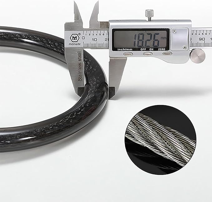 Bike Lock Cable, Heavy Duty Anti Theft Bicycle Lock Chain, Combo Bike Locks, 4 Digit Security Resettable Combination Lock Portable Code Lock Cable Bicycle Cable Locks for Bike 16 inches 2 Pcs