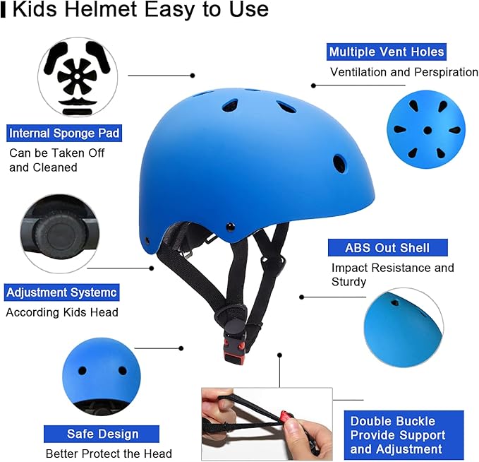 Glaf Toddler Helmet for 2-8 Years Kids Bike Helmets Baby Girls Boys Multi-Sport Adjustable Skateboard Bicycle Helmet Lightweight 3 Sizes for Toddler to Youth 8-14