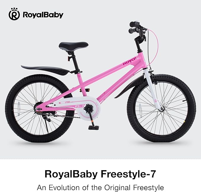 RoyalBaby Kids Bike EZ Balance to Pedal Dual Handbrake Toddlers Boys Girls Bicycle 12-20 Inch for Age 3-10 Years