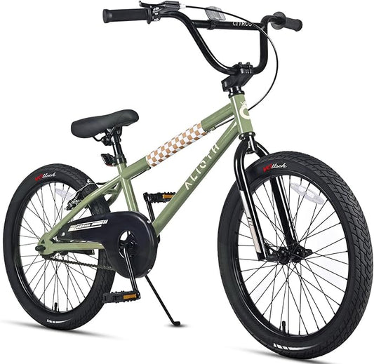 12 14 16 20 Inch Kids Bike BMX Style Bicycle with Training Wheels for 2-14 Years Old Toddlers Boys Girls Coaster Brake Multiple Colors