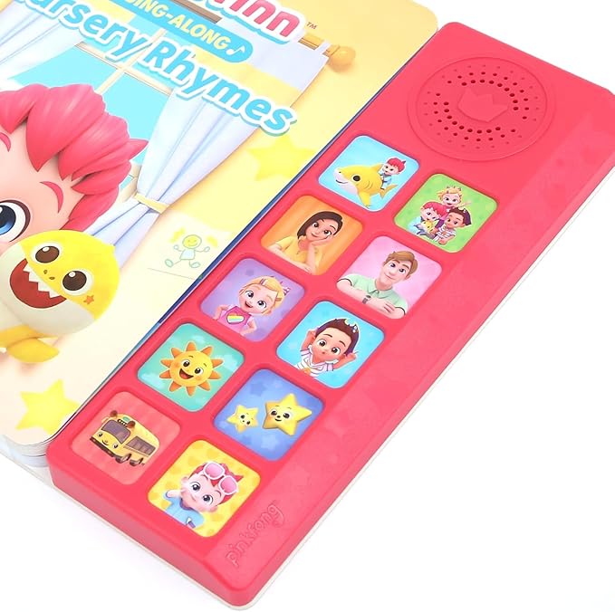 Pinkfong Bebefinn Sing-Along Nursery Rhymes Sound Book – 10 Button Musical Baby Shark Book for Toddlers 1-3 | Includes Songs from ‘Bebefinn Best Nursery Rhymes’ Digital Album (Amazon Music)