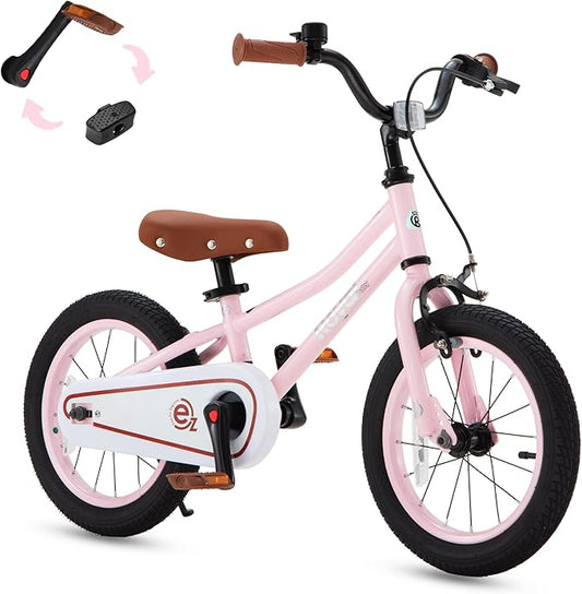 RoyalBaby Kids Bike, Terra EZ Balance to Pedal Convertable Bicycle, 14 16 18 Inch Easy Learn Balancing to Biking Boys Girls Ages 3-9 Years Beginners