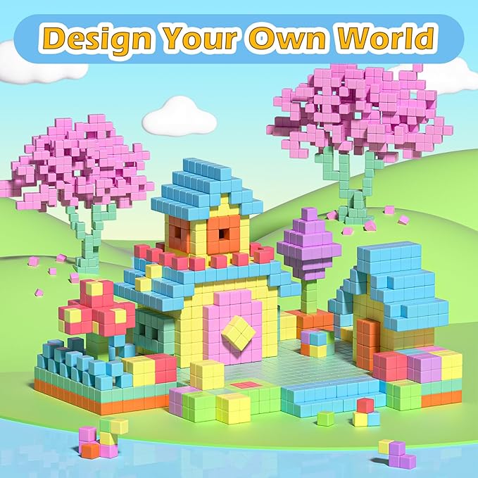 42PCS Magnetic Blocks Set, Magnet Building Cubes for Toddlers, Travel Sensory Autism Preschool Montessori Toys for 3 4 5 6 7 8 Year Old, Birthday Girls Boys Gifts