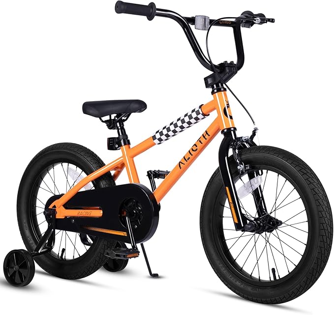 12 14 16 20 Inch Kids Bike BMX Style Bicycle with Training Wheels for 2-14 Years Old Toddlers Boys Girls Coaster Brake Multiple Colors