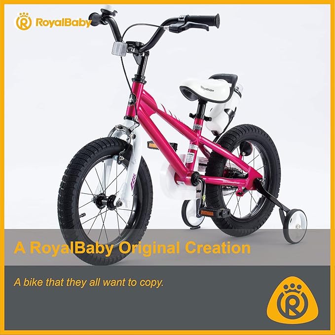 RoyalBaby Kids Bike EZ Freestyle Training Free Balance to Pedal Easy Learning Bicycle, 12-18 Inch for Toddlers to Big Kids