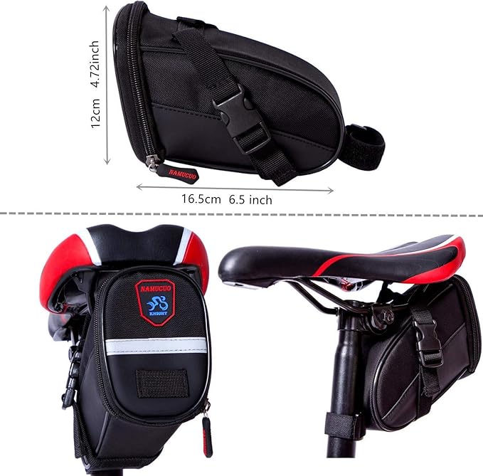 YBEKI 10-in-1 Bike Repair Kit with, 3-in-1 Tire Levers, Glueless Patches, Multifunctional Bone Wrench & Waterproof Saddle Bag | Compact Bicycle Multi-Tool Kit for Emergency Roadside Repairs