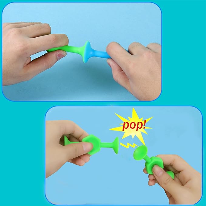 Toddler Bath Toys for Kids Ages 4-8，Suction Cup Fidget Spinner Baby, 42 pcs Suction Bathtub Toys for Toddlers 3-5, Starter Sticky Blocks for Bathtub, Sensory Toy for Kids 3 and Up