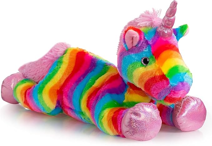 HollyHOME Plush Unicorn Stuffed Animals Rainbow Unicorn Toy Gifts for Valentines Day, Christmas, Birthday, Party and Decorations 24 Inch