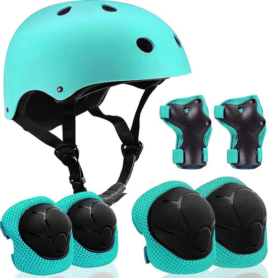 Adjustable Helmet for Ages 5-16 Kids Toddler Boys Girls Youth,Protective Gear with Elbow Knee Wrist Pads for Multi-Sports Skateboarding Bike Riding Scooter Inline skatings Longboard Roller Skate