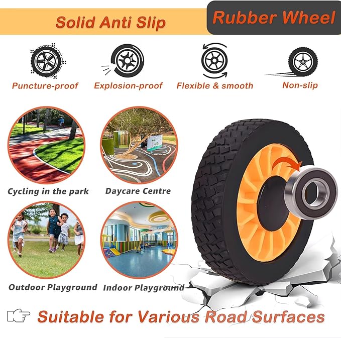 Kids Tricycle for Preschool Ages 3+, Ideal Outdoor Playground & Daycare Yard Trikes, Durable Metal Pedal Trike Gift for Boys and Girls, Sturdy Carbon Steel Frame, Inflation-Free Rubber Wheels