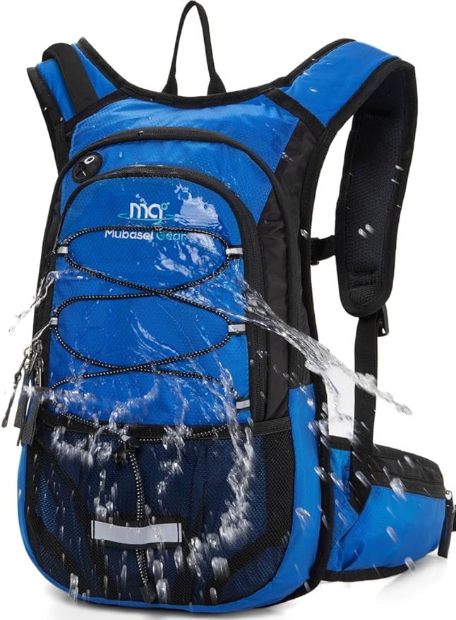 15L Insulated Hydration Backpack Pack with 2L Water Bladder Lightweight Hiking Backpack Bag for Women Men Daypack for Hiking Running Festival Camping Biking