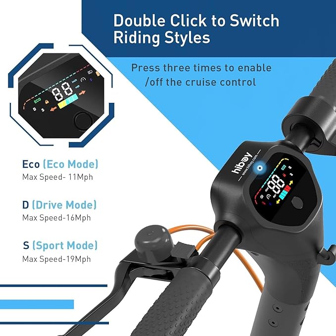 Hiboy S2 Pro/S2 MAX Electric Scooter, 500W Motor, 10" Solid Tires, 25-40.4 Miles Range, 19 Mph Folding Commuter Electric Scooter for Adults (Optional Seat)