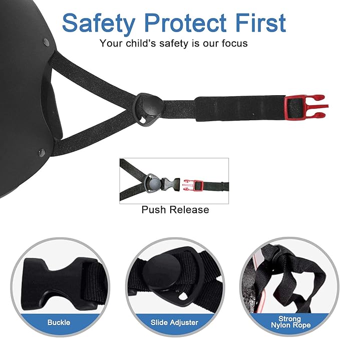 BURSUN Kids Bike Helmet Ventilation & Adjustable Toddler Helmet for Ages 2-14 Kids Boys Girls Multi-Sport Helmet for Skateboard Roller Skateing Bicycle Scooter blance Bike