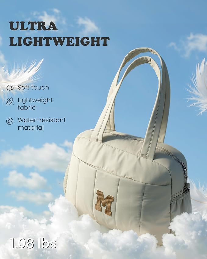 Gifts for 12 Year Old Girls-Duffle Bag for Travel Women, Travel Bags，Party Gifts-Initial Overnight Bag with Wet Pocket，Lightweight Weekender Bags Personalized Gym Tote with Makeup Pouch