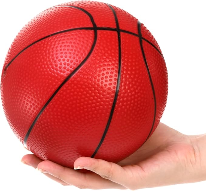 8 Pack Mini Basketballs, 7" Small Pool Basketball with Pump, Inflatable PVC Basketball Hoop Indoor, Toy Replacement Basketballs for Pool, Sports Party, Water Games, Kids Outdoor Play