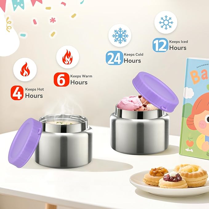 Dinosaur Lunch Box for Kids with Secret Compartment | 4 Compartments Bento Box + 12oz Insulated Food Jar | Leak-Proof Sauce Cup & Collapsible Spoon | BPA-Free, Dishwasher Safe(Green+Green Jar)