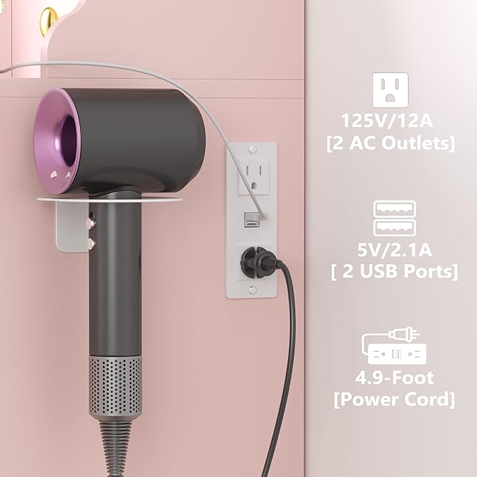 Makeup Vanity Desk with Mirror and Lights, 41" Pink Vanity Set with 5 Drawers & 4 Glass Cabinets, Power Outlet & Adjustable LED Lights, Dressing Table for Women & Girls Bedroom