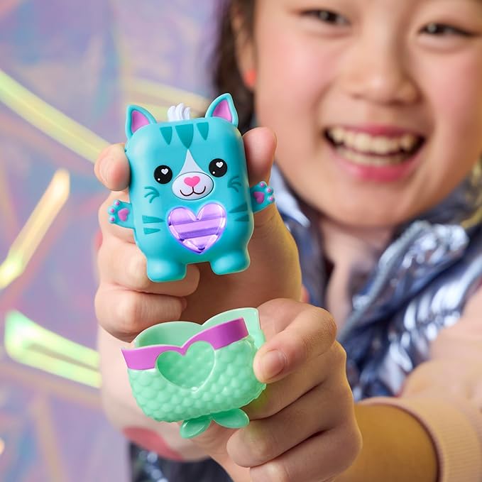 Pawtricia The Blue Kitty, Electronic Pet Cat, 70+ Responses, Interactive Fidget Toys for Girls & Boys, Kids Christmas Stocking Stuffer Gifts, Ages 5+