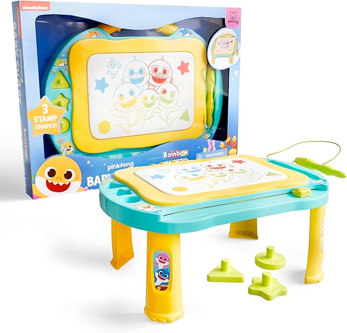 Lollipop Baby Shark Magnetic Drawing Board - Creative Fun for Kids - Easy Erasing, Mess-Free Drawing, Large Drawing Surface - Ideal for Imaginative Play - Perfect for Gift